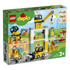 Lego Duplo Stavba s věžovým jeřábem 10933