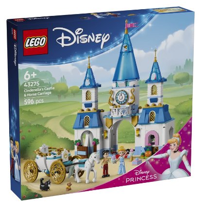 LEGO® ? Disney Princess Popelčin zámek a kočár s koňmi 43275