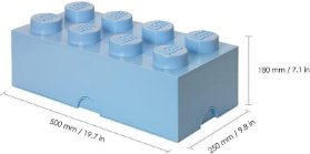 Úložný box LEGO 8 - světle modrý