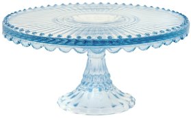 Skleněný etažér na dorty Alice Pale Blue