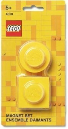 Magnetky LEGO set - žluté 2 ks