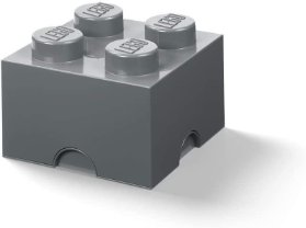 Úložný box LEGO 4 - tmavě šedý