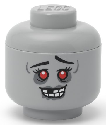 LEGO úložná hlava (mini) - zombie