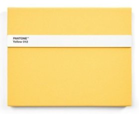 PANTONE Zápisník s tužkou a pravítkem, linkovaný - Yellow 012