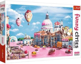 Trefl Puzzle Legrační města - Sladké Benátky / 1000 dílků