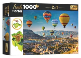 Puzzle s třídičem 2v1: Balóny nad Kapadokií 1000 dílků