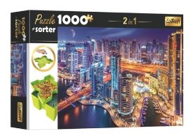 Puzzle s třídičem 2v1 Noční Dubaj