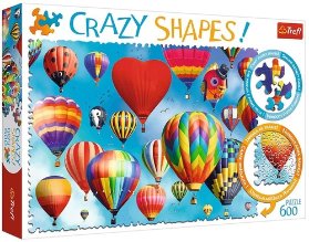 Trefl Puzzle Barevné balony / 600 dílků Crazy Shapes
