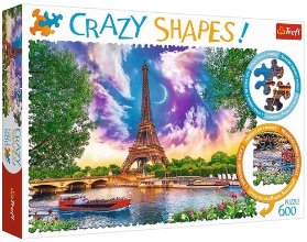 Trefl Puzzle Obloha nad Paříží / 600 dílků Crazy Shapes