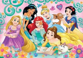Trefl Puzzle Disney Princess - Šťastný svět princezen / 200 dílků