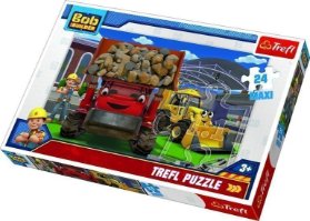 Trefl Puzzle Bořek Stavitel Na stavbě / 24 dílků MAXI