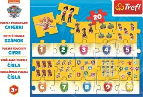 Trefl Puzzle Tlapková patrola - Čísla / 20 dílků