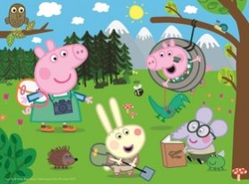 Trefl Puzzle Peppa Pig v přírodě / 30 dílků