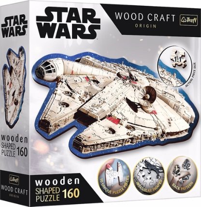 Puzzle Wood Craft Origin Star Wars: Millennium Falcon 160 dílků