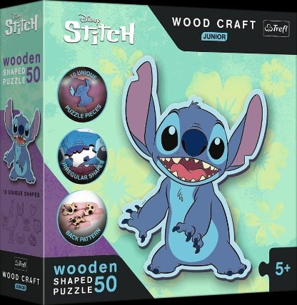 Puzzle Wood Craft Junior Lilo & Stitch 50 dílků