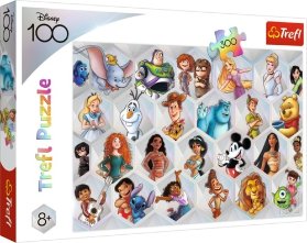 Trefl Puzzle Disney 100 let: Disneyho kouzlo 300 dílků