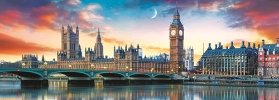 Trefl Puzzle Big Ben a Westminsterský palác, Londýn / 500 dílků Panoramatické