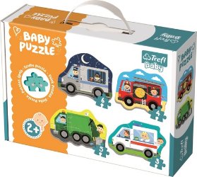 Trefl Puzzle Baby Dopravní prostředky 4v1 (3,4,5,6 dílků)