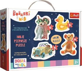 Trefl Puzzle Treflíci - Dobrou noc milé děti 4v1 (3,4,5,6 dílků)