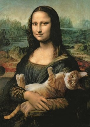 Trefl Puzzle Mona Lisa s kočkou / 500 dílků