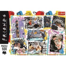 Trefl Puzzle Přátelé: Koláž 500 dílků