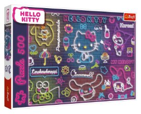 Puzzle Neonová Hello Kitty 500 dílků