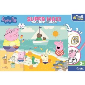 Trefl Puzzle Prasátko Peppa super maxi 24 dílků - oboustranné