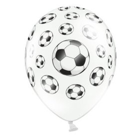 Balónek latexový s potiskem 6ks - fotbal