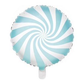 BALÓN fóliový Bonbon světle modrý