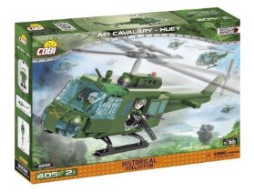 Stavebnice COBI - Small Army Air Cavalry HUEY, 405 kostek, 2 figurky
