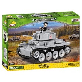Stavebnice COBI 2384 II World War Tank LT vz. 38 PzKpfw 38 t/380 kostek+ 1 figurka