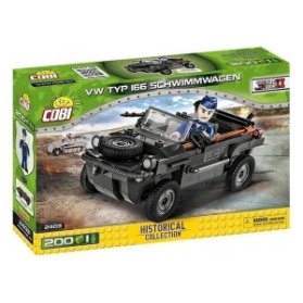 Stavebnice COBI II WW VW typ 166 Schwimmwagen, 200 k, 1 f
