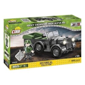 Stavebnice COBI 1937 Horch 901 Kfz. 15, 1:35, 185 kostek, 1 f