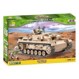 Stavebnice COBI II WW Sturmgeschutz III Ausf. D, 530 kostek, 2 f