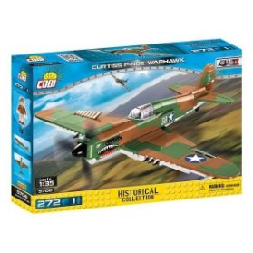 Stavebnice COBI II WW Curtiss P-40E Warhawk, 1:35, 272 kostek, 1 f