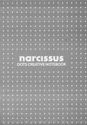 Narcis blok DOTS A4 60l 80g lepený šedý