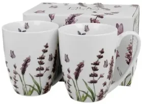Sada dvou porcelánových hrnků Classic Lavender