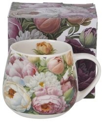 Porcelánový hrnek Peonies
