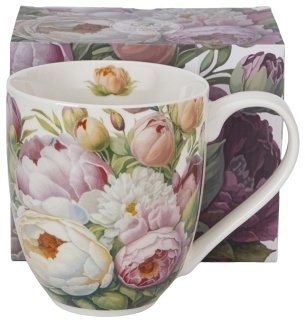 Porcelánový hrnek XXL Peonies