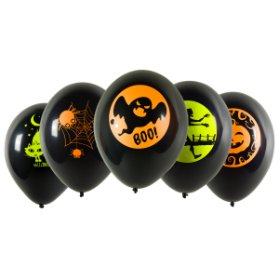 AX balónky HALLOWEEN 5ks neon