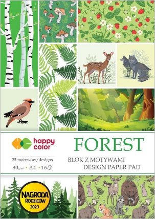 Happy Color blok A4 80g/m2 16l Forest