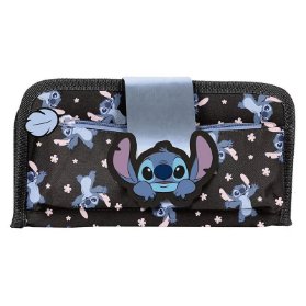 Pouzdro Stitch suchý zip a patra černé