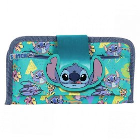 Pouzdro Stitch suchý zip a patra tyrkysové