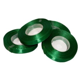 Stuha atlasová 12mm tmavě zelená