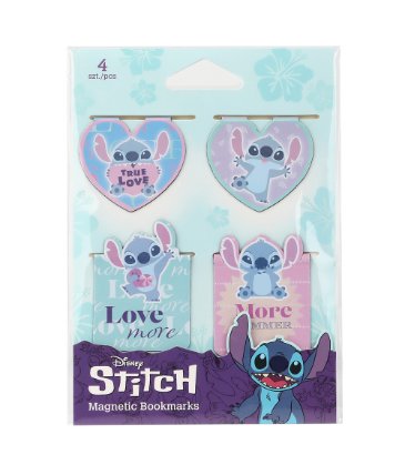 Magnetická záložka Colorino - Stitch 1, mix motivů, 4 ks