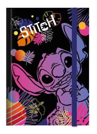Stitch desky na sešity A4 vzor 1 black