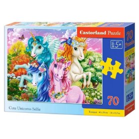 Puzzle Roztomilý Jednorožci 70 dílků