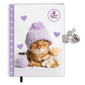 Zápisníček CUTIE se zámkem - menší A5