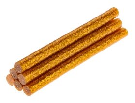 Lepící tyčinka s třpytkami zlatá 7mm