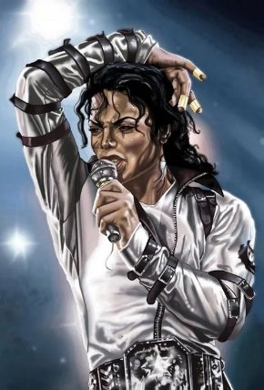 Diamantový obrázek - Michael Jackson, foto 30x40 cm